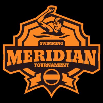 Meridian Tournament Swimming logo template Thumbnail